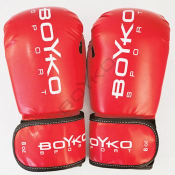 Рукавички BS - для кікбоксингу ( WAKO), шкіра композиційна,червоні 10 ун