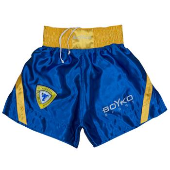 Шорти кікбоксинг BS - синьо жовті, р. 54/176