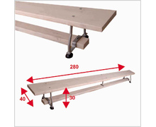 Лава гімнастична BS - 2,8*0,3*0,4м