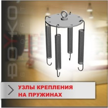 Вузли кріплення на пружинах